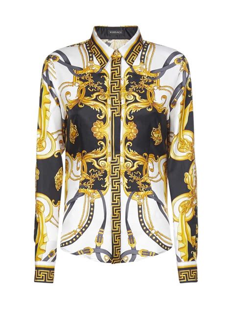 white versace shirt dress|authentic Versace shirts.